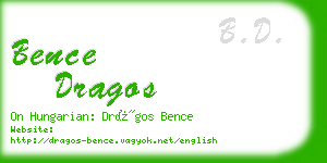 bence dragos business card